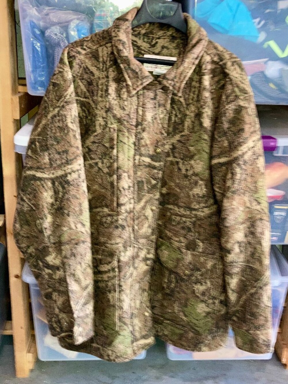 C.C. Filson #109 Bowman Weekender Timber Mackinaw Wool Hunting Coat Sz XL